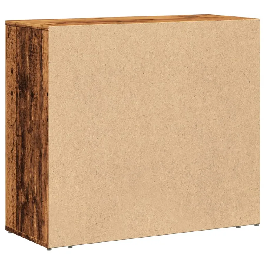Buffet vieux bois 80x33x70 cm bois d'ingénierie - 7