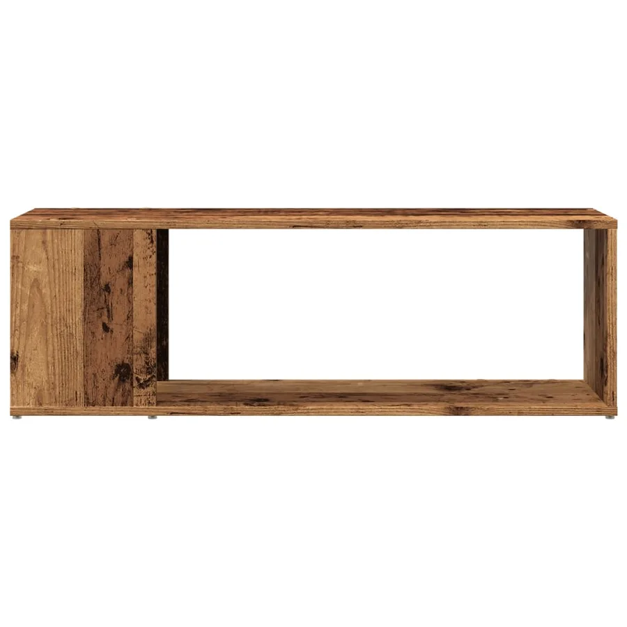 Meuble TV vieux bois 100x24x32 cm bois d'ingénierie - 4