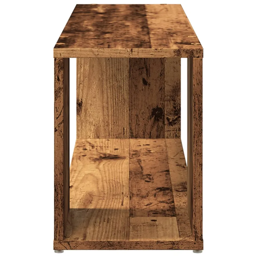 Meuble TV vieux bois 100x24x32 cm bois d'ingénierie - 5
