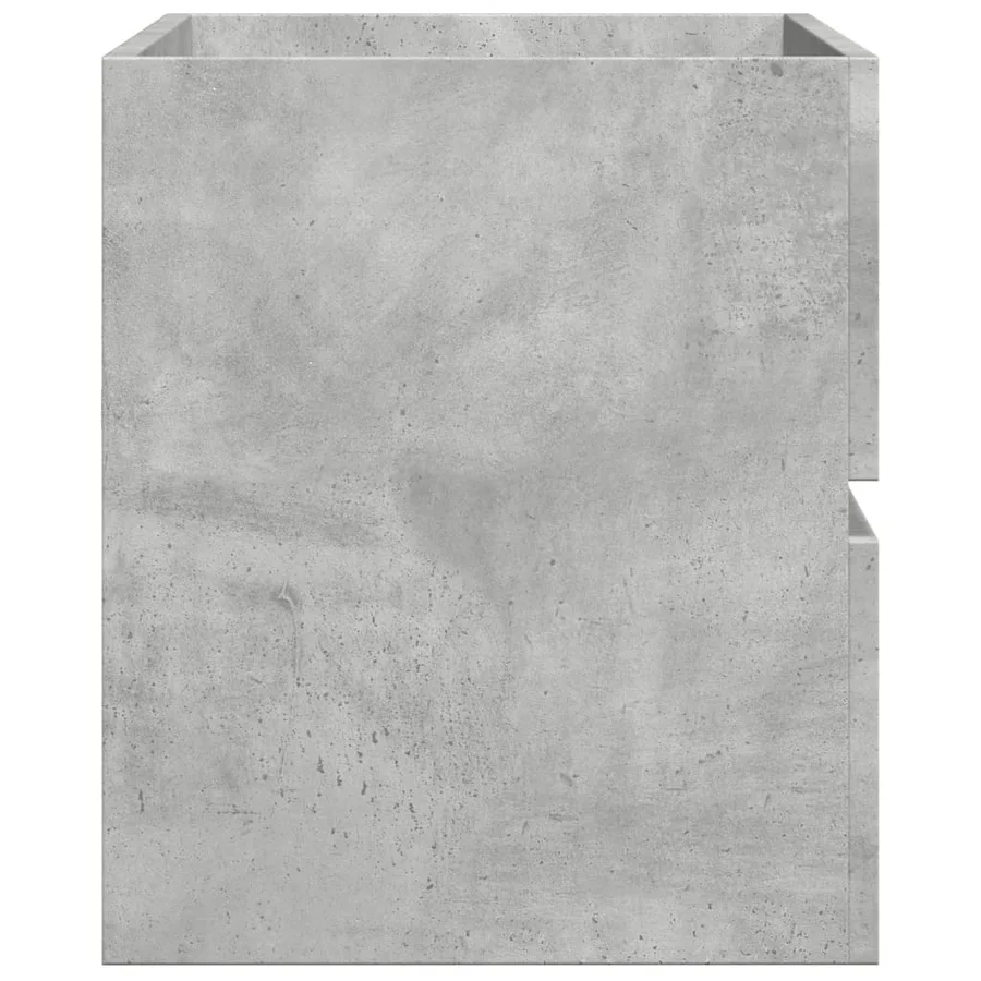Armoire d'évier Gris béton 90x38,5x45 cm Aggloméré - 5