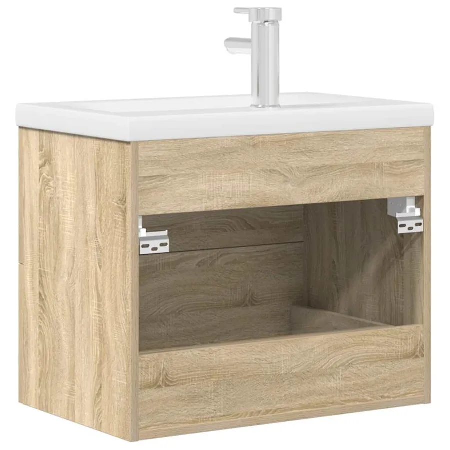 Ensemble de meubles de salle de bain 2 pcs chêne sonoma - 6