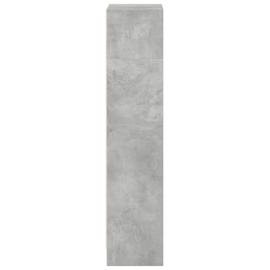 Bibliothèque gris béton 40x24x109 cm bois d'ingénierie - 6