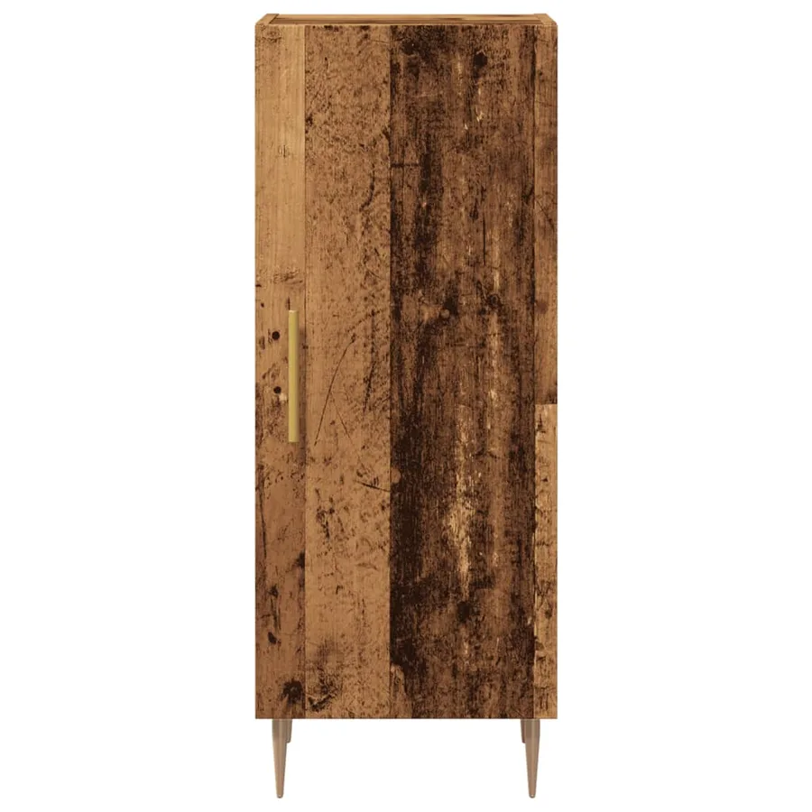 Buffet vieux bois 34,5x34x90 cm bois d'ingénierie - 4
