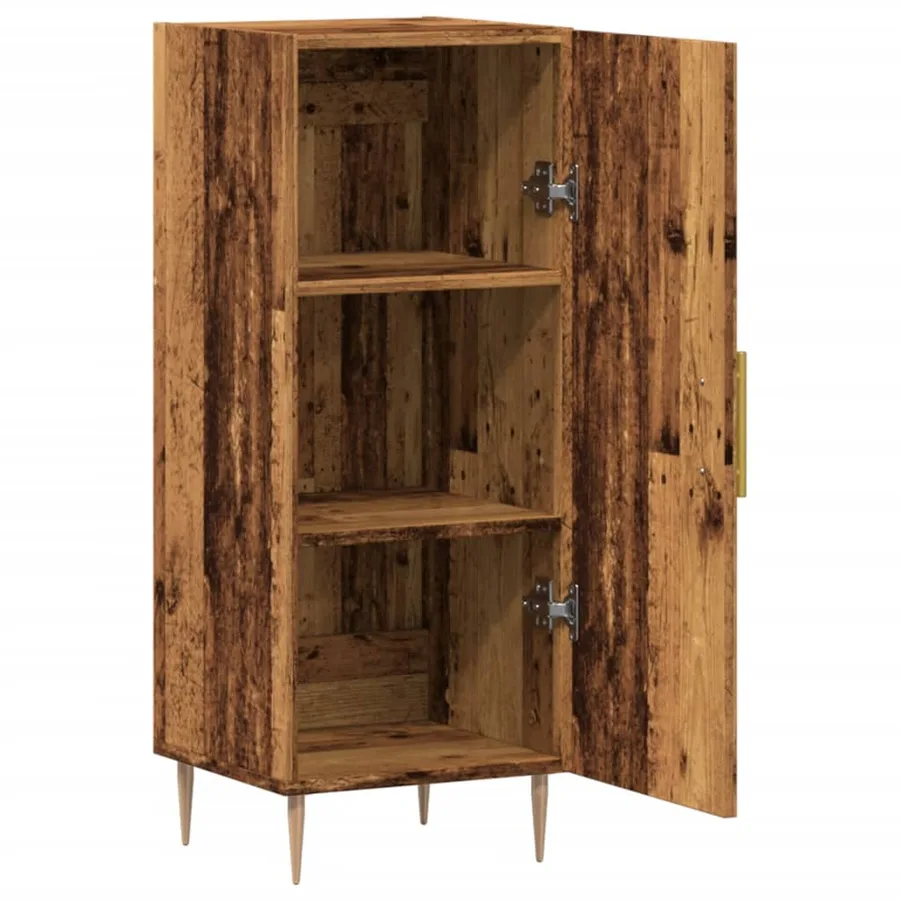 Buffet vieux bois 34,5x34x90 cm bois d'ingénierie - 5