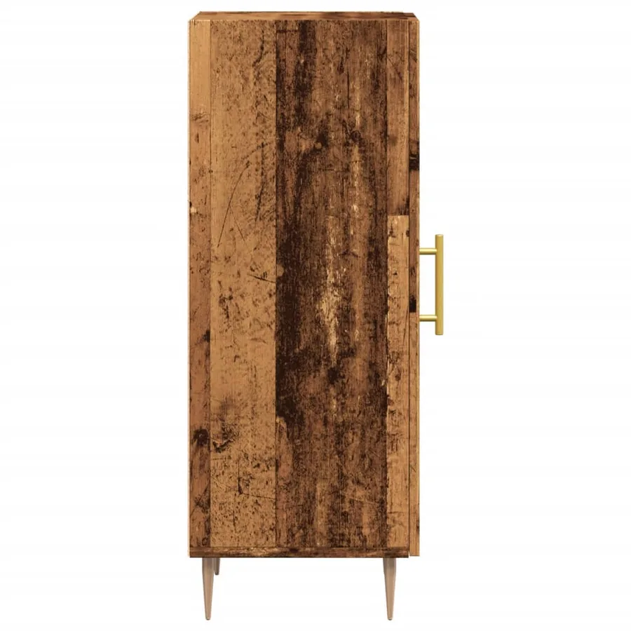 Buffet vieux bois 34,5x34x90 cm bois d'ingénierie - 6