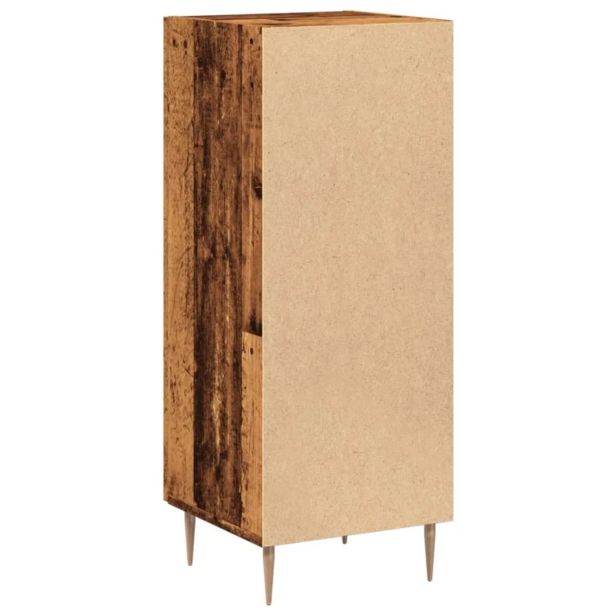 Buffet vieux bois 34,5x34x90 cm bois d'ingénierie - 7
