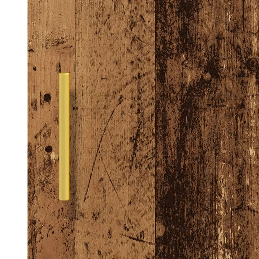Buffet vieux bois 34,5x34x90 cm bois d'ingénierie - 9