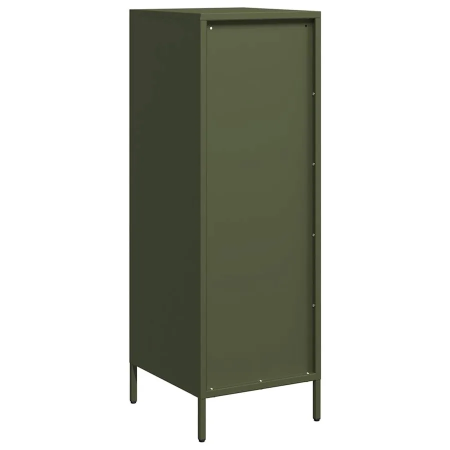 Buffet vert olive 39x35x103,5 cm acier - 7