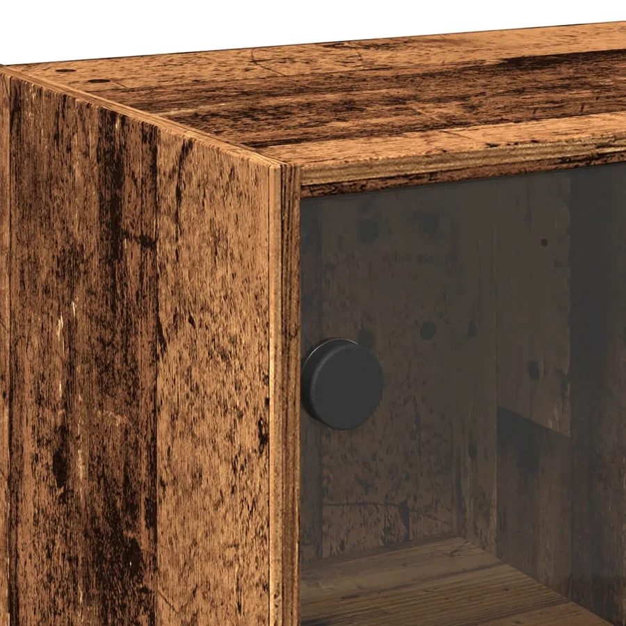 Buffet vieux bois 102x37x75,5 cm bois d'ingénierie - 8