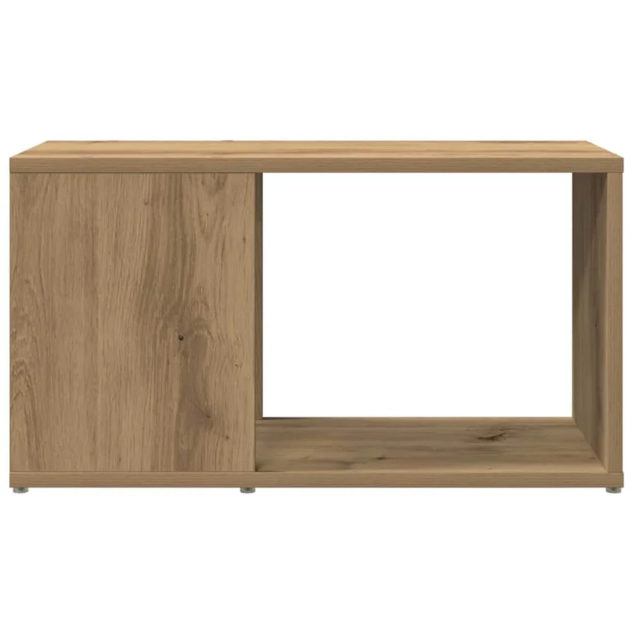 Meuble TV chêne artisanal 60x24x32 cm bois d'ingénierie - 4