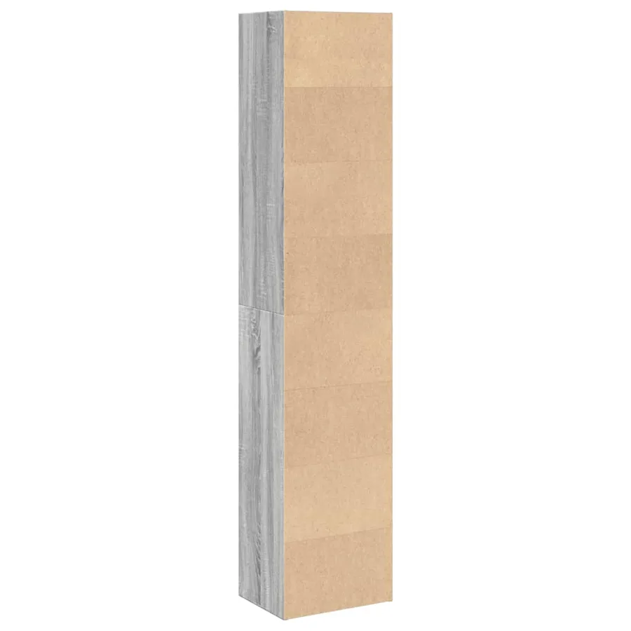 Bibliothèque sonoma gris 40x30x189 cm bois d'ingénierie - 5