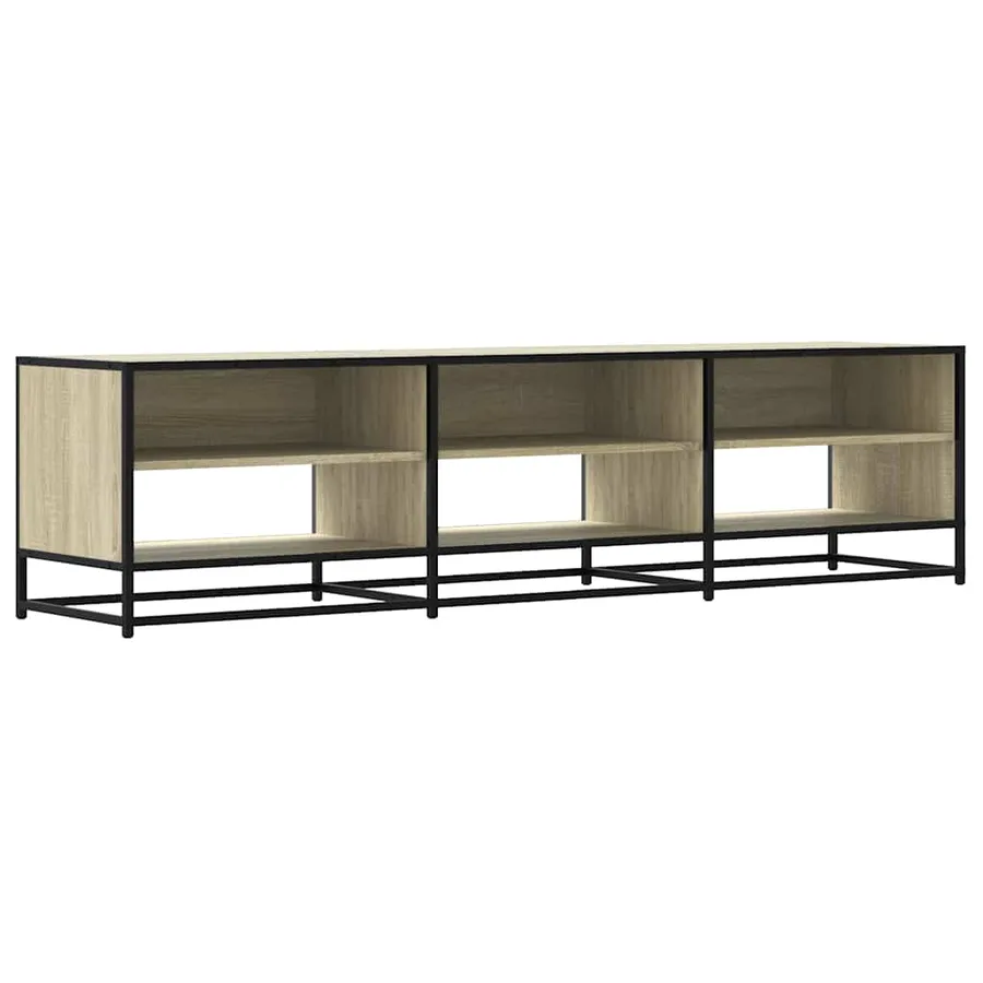 Meuble TV chêne sonoma 180x40x46 cm bois d'ingénierie - 2