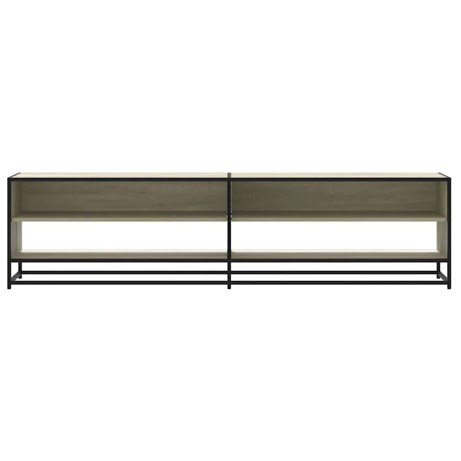 Meuble TV chêne sonoma 180x40x46 cm bois d'ingénierie - 4