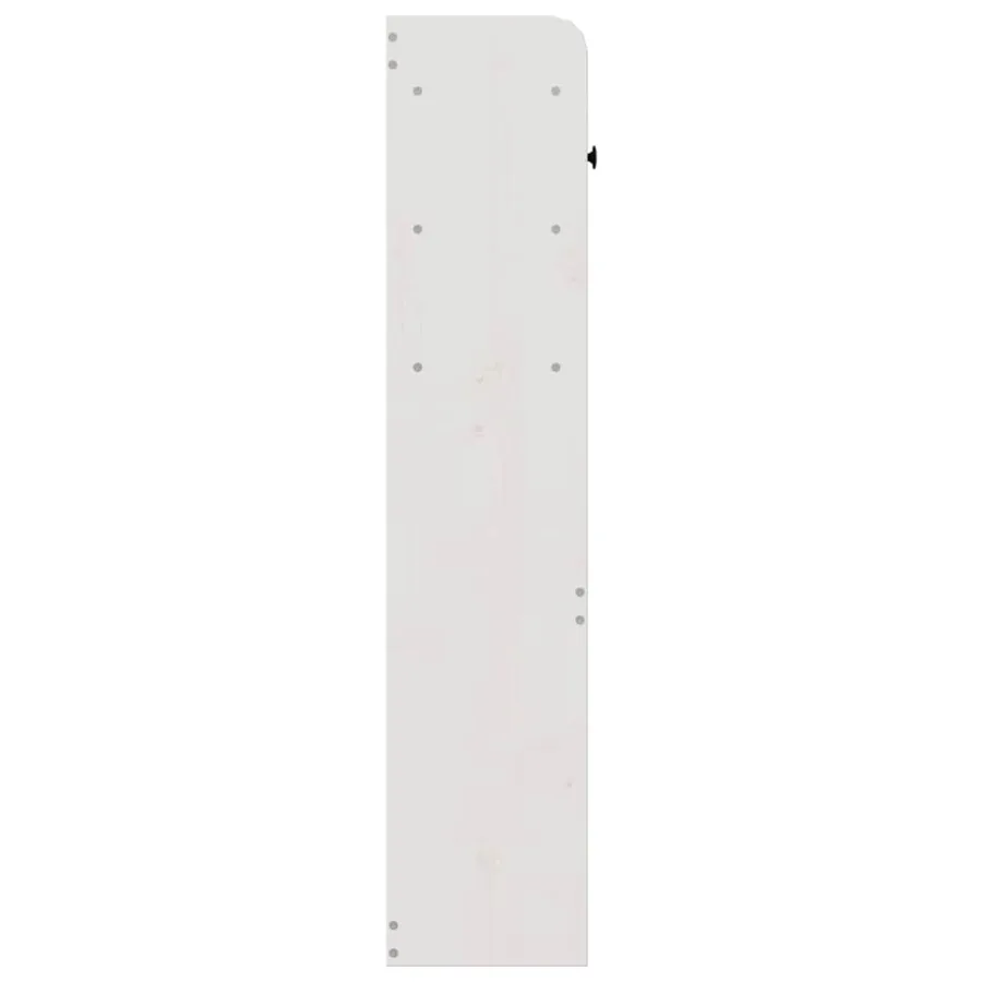 Tête de lit avec rangement blanc 75 cm bois massif de pin - 5