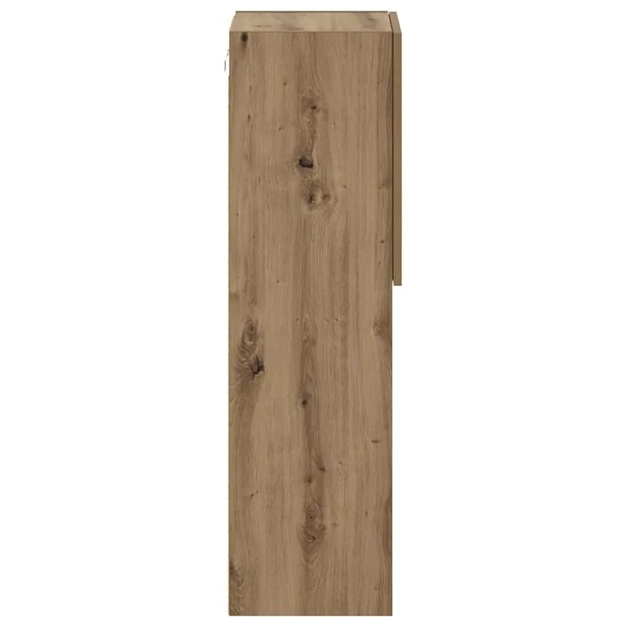 Meubles TV avec lumières LED 2pcs chêne artisanal 30,5x30x102cm - 9