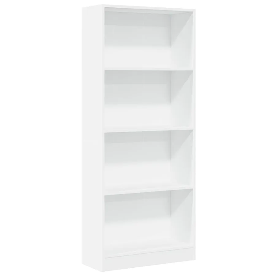 Bibliothèque blanc 60x24x143 cm bois d'ingénierie - 2