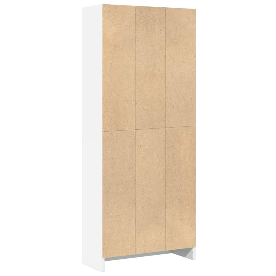 Bibliothèque blanc 60x24x143 cm bois d'ingénierie - 5