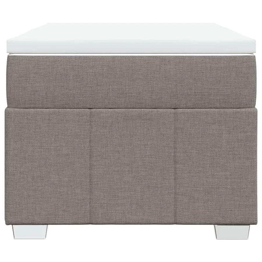 Sommier à lattes de lit avec matelas Taupe 80x200 cm Tissu - 4