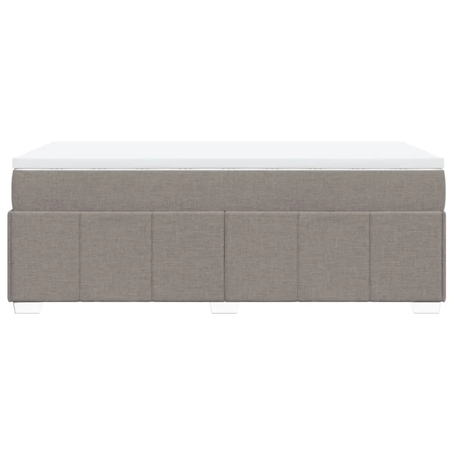 Sommier à lattes de lit avec matelas Taupe 80x200 cm Tissu - 8
