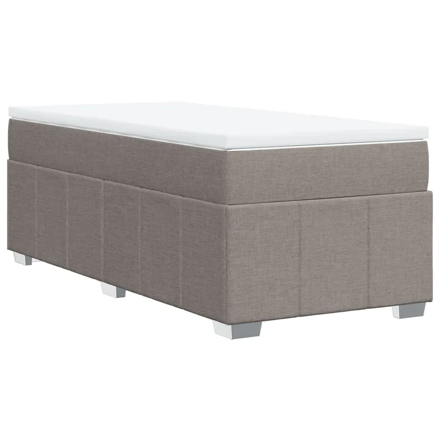 Sommier à lattes de lit avec matelas Taupe 80x200 cm Tissu - 9