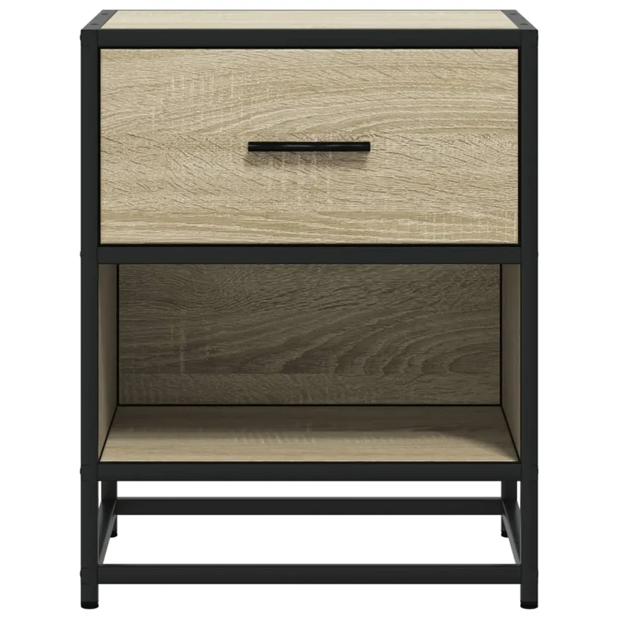 Table de chevet chêne sonoma 40x31x50 cm bois d’ingénierie - 5