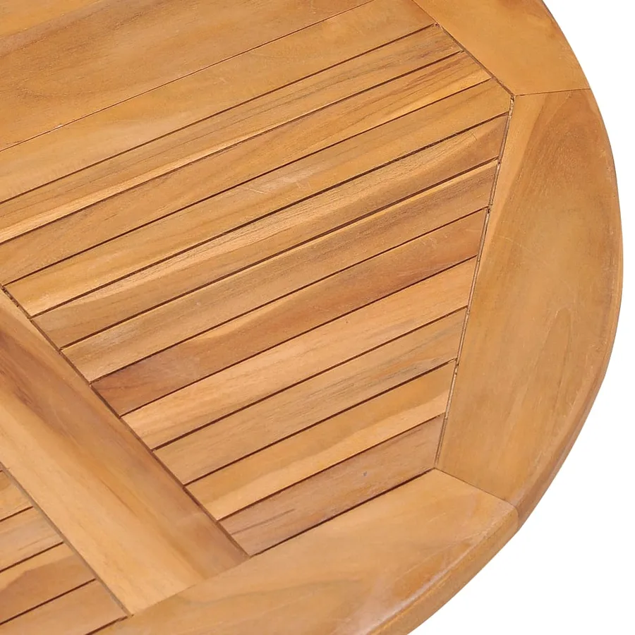 Ensemble à manger d'extérieur pliable 5 pcs Bois solide de teck - 7