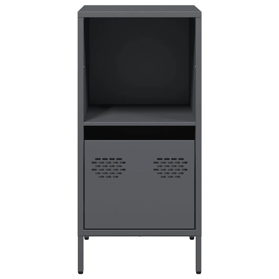 Buffet anthracite 35x39x73,5 cm acier laminé à froid - 4