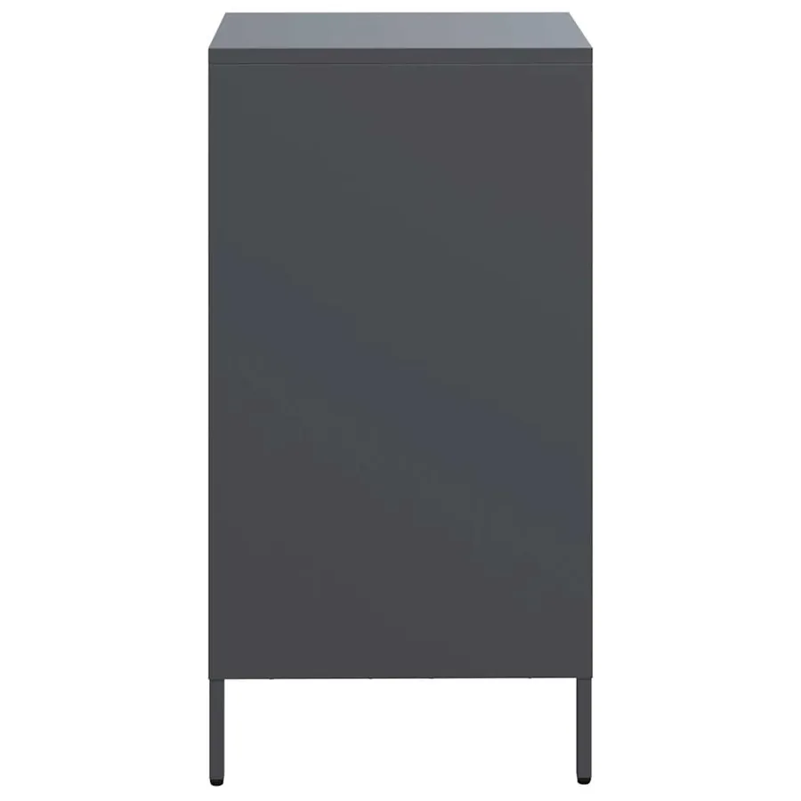 Buffet anthracite 35x39x73,5 cm acier laminé à froid - 6