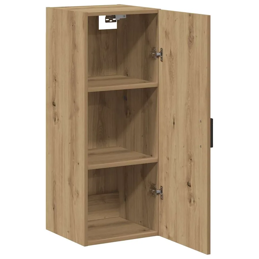 Armoire murale chêne artisanal 34,5x34x90 cm bois d'ingénierie - 4