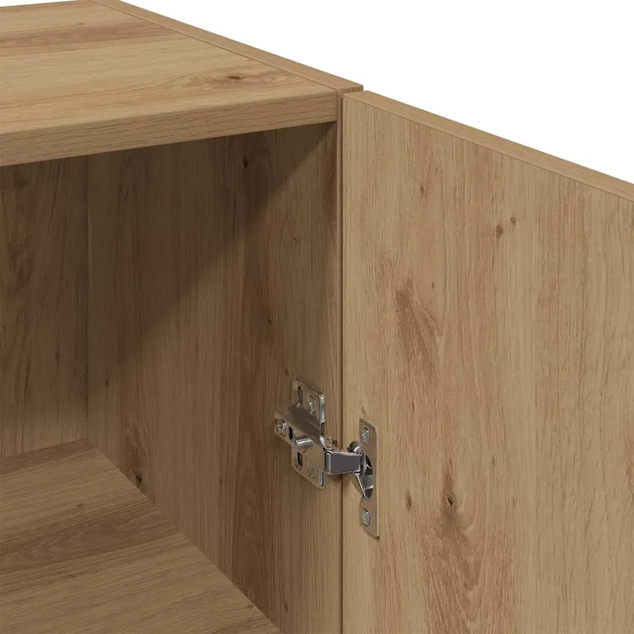 Armoire murale chêne artisanal 34,5x34x90 cm bois d'ingénierie - 9