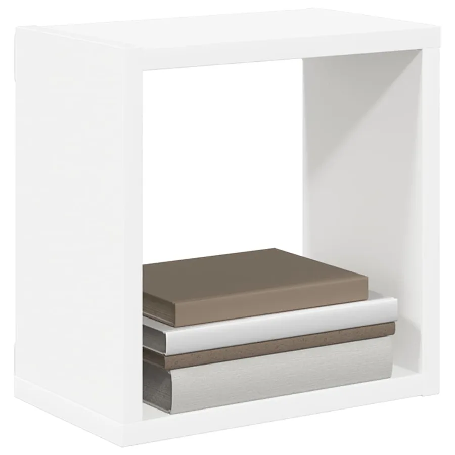 Étagères cube murales 4 pcs Blanc 26x15x26 cm - 4