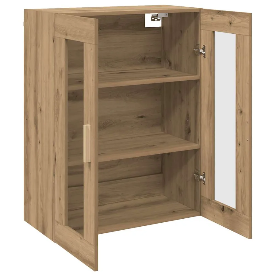 Armoire murale suspendue chêne artisanal 69,5x34x90 cm - 4