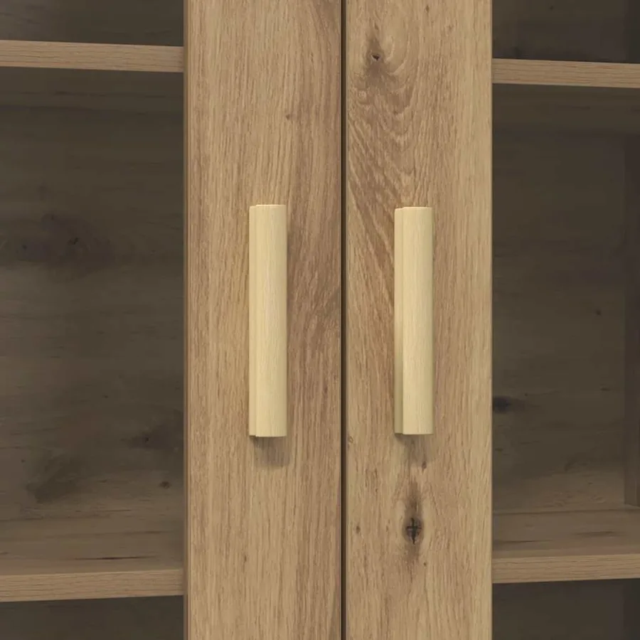 Armoire murale suspendue chêne artisanal 69,5x34x90 cm - 8