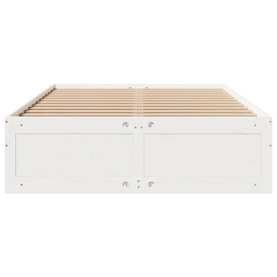 Cadre de lit sans matelas avec tiroirs 140x190 cm bois de pin - 4