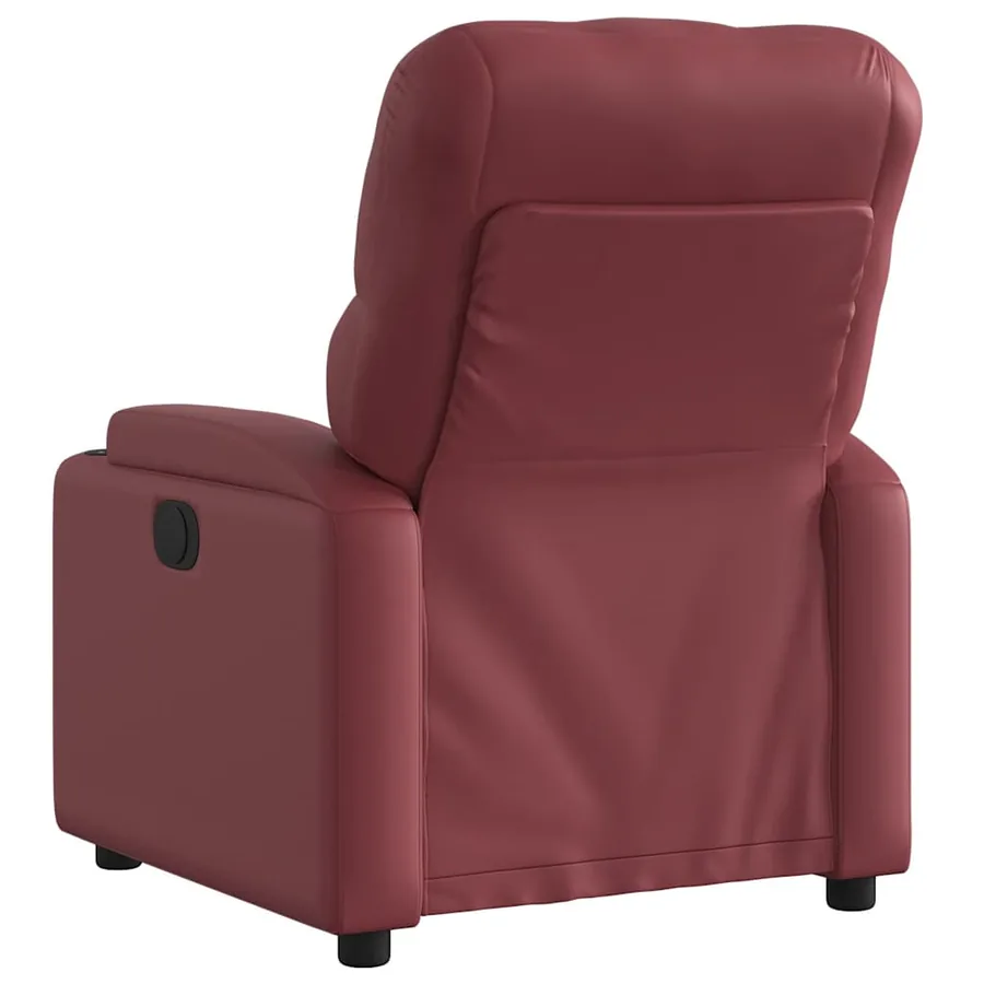 Fauteuil inclinable électrique Rouge bordeaux Similicuir - 5