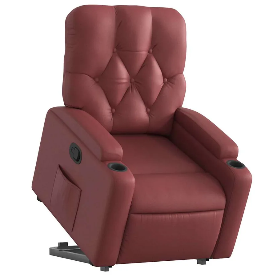 Fauteuil inclinable Rouge bordeaux Similicuir - 3