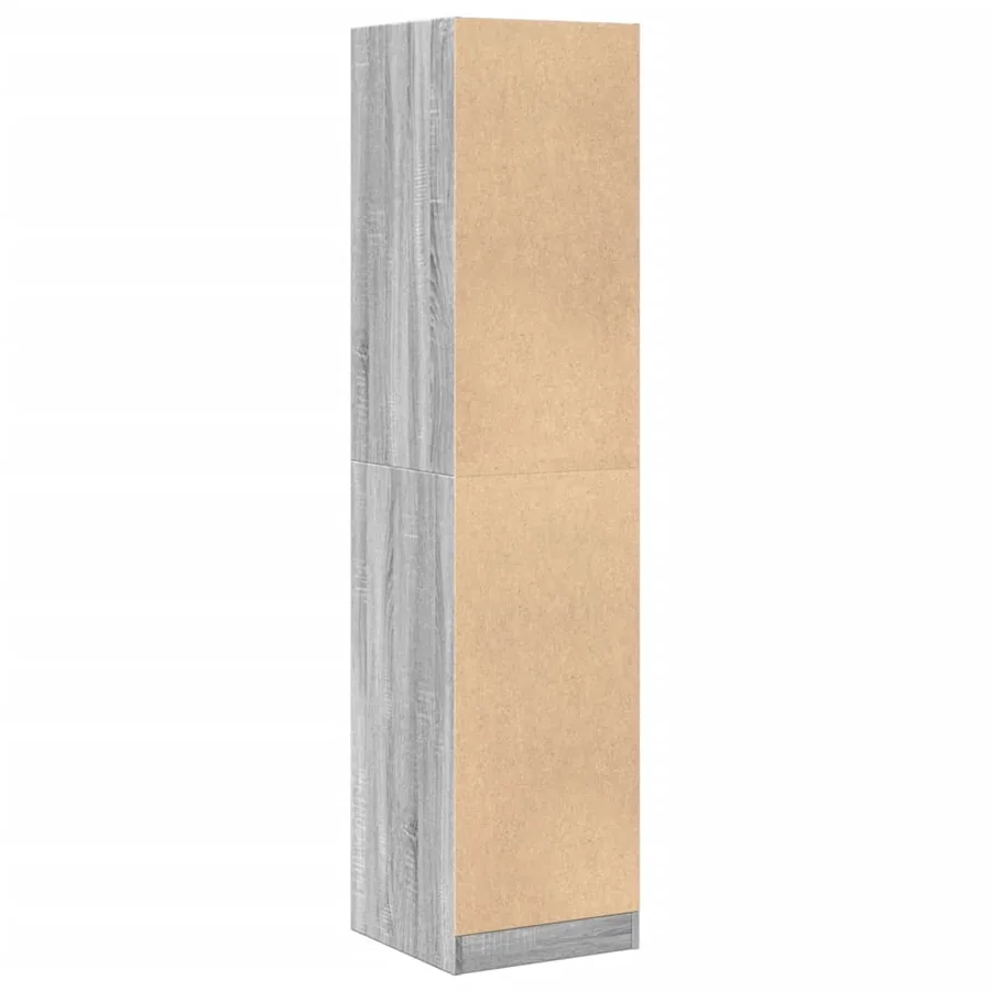 Armoire apothicaire sonoma gris 40x41x174,5cm bois d'ingénierie - 6