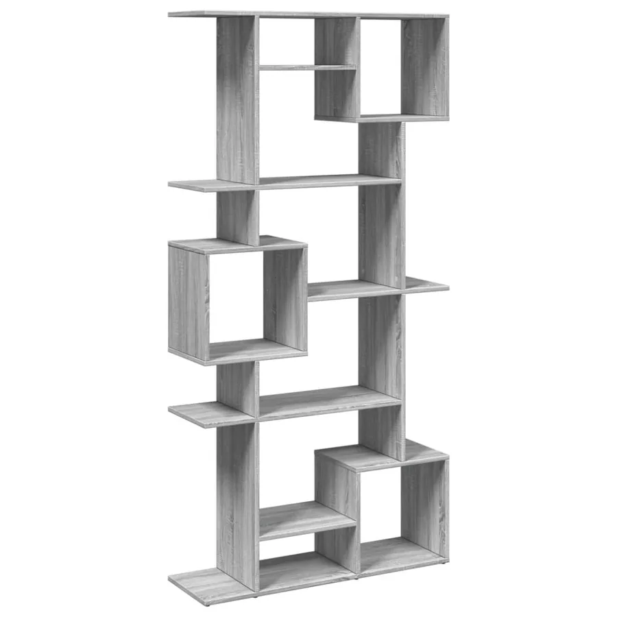 Bibliothèque sonoma gris 92x29x188 cm bois d'ingénierie - 2