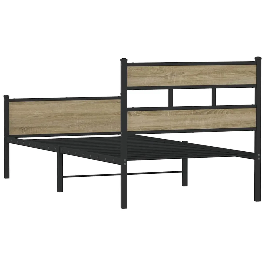 Cadre de lit sans matelas chêne sonoma 80x200 cm - 6