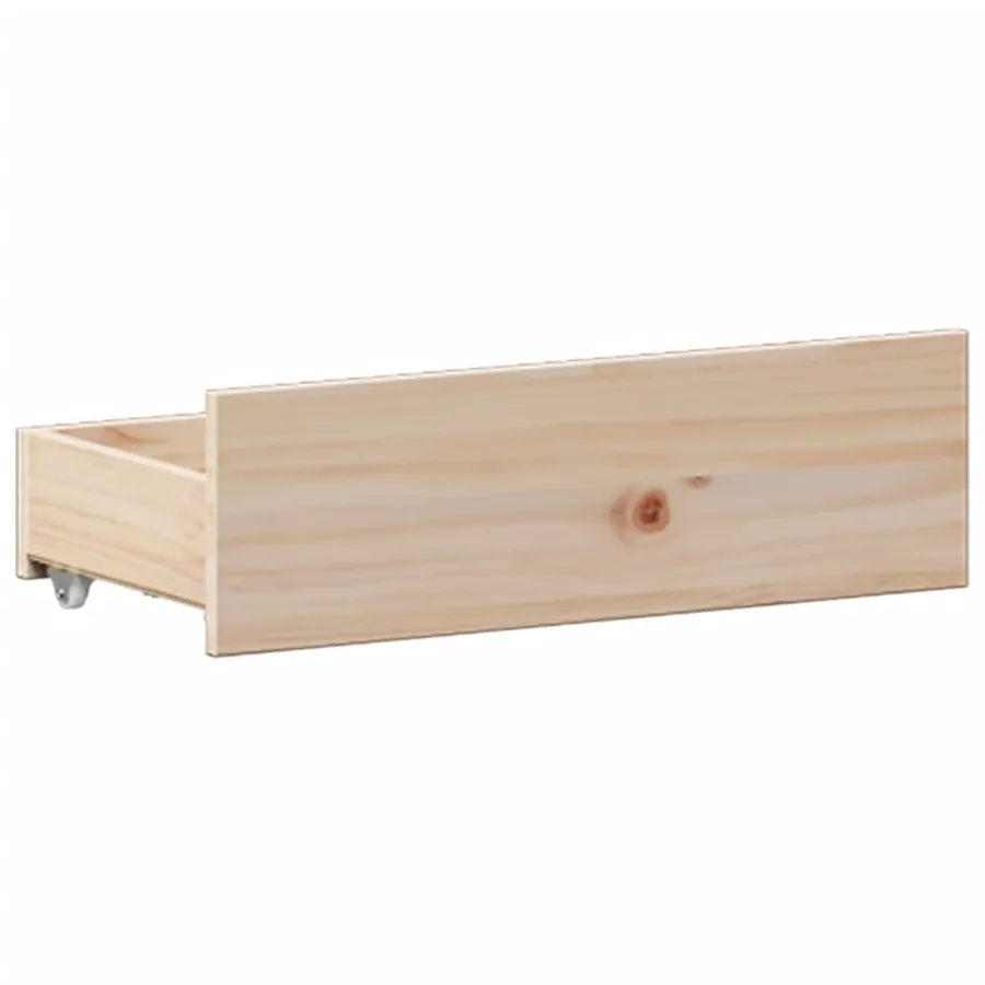 Lit bibliothèque sans matelas 180x200 cm bois massif de pin - 11