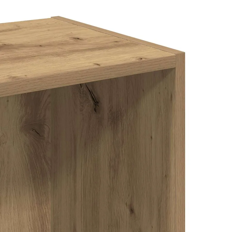 Bibliothèque chêne artisanal 40x30x152 cm bois d'ingénierie - 7