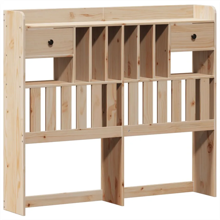 Cadre de lit sans matelas 135x190 cm bois de pin massif - 8