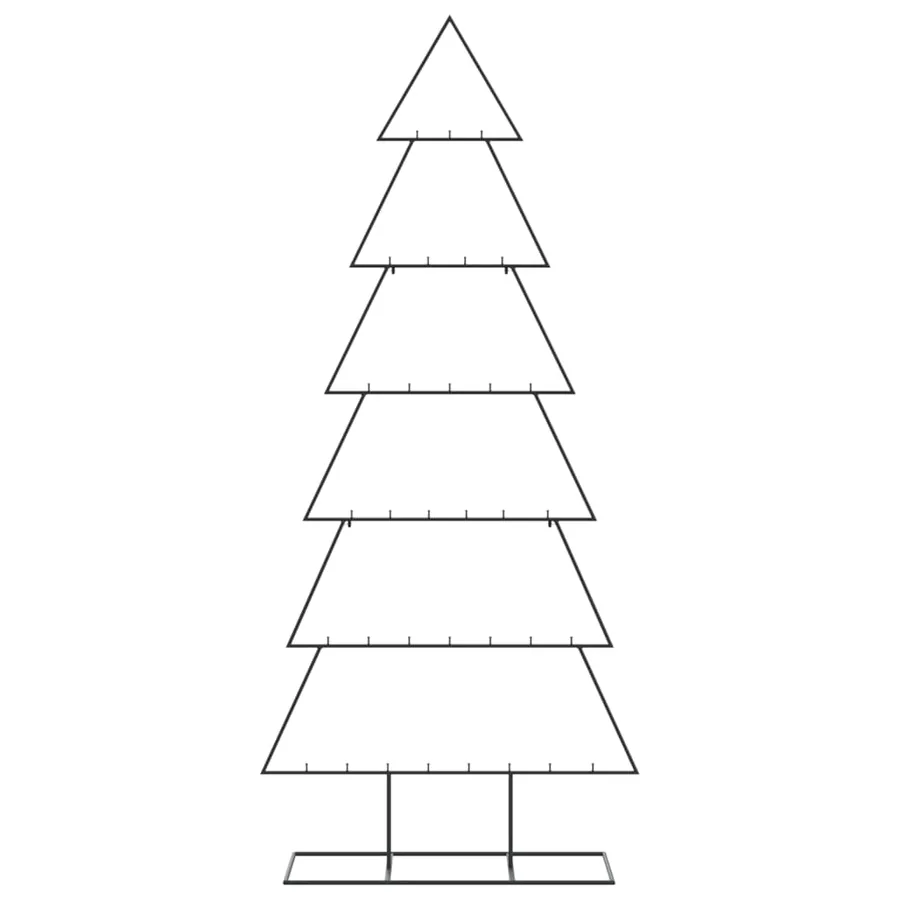 Arbre de Noël en métal pour décoration noir 180 cm - 3