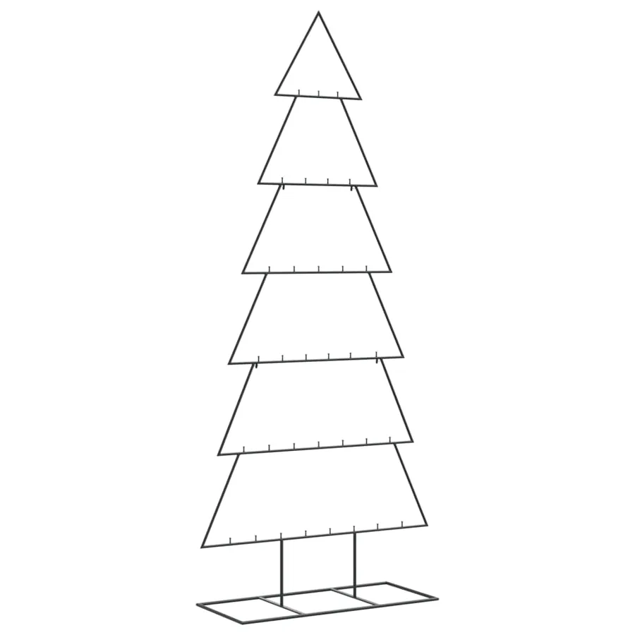 Arbre de Noël en métal pour décoration noir 180 cm - 5