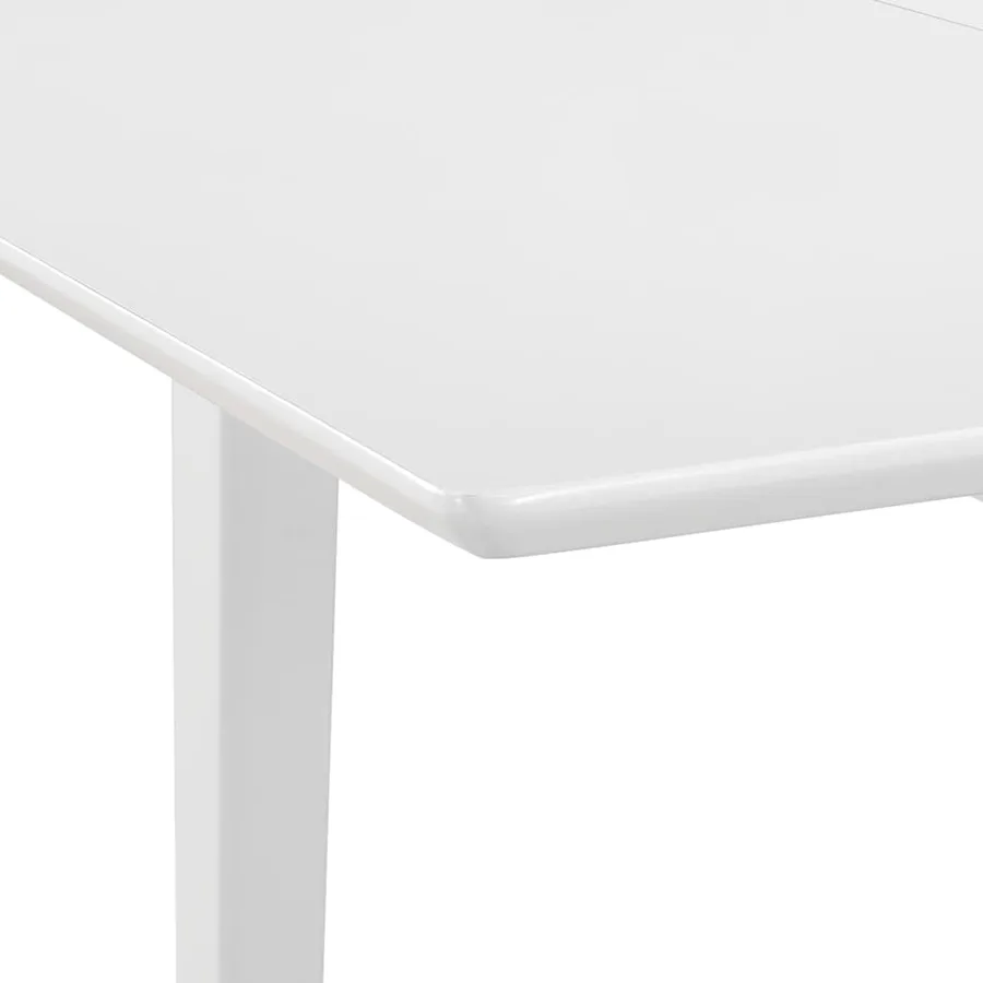 Table à manger extensible Blanc (80-120)x80x74 cm MDF - 5