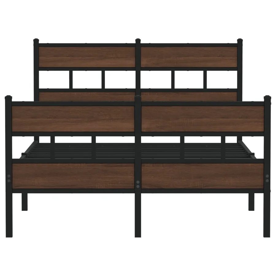 Cadre de lit sans matelas avec tête de lit et pied de lit - 4