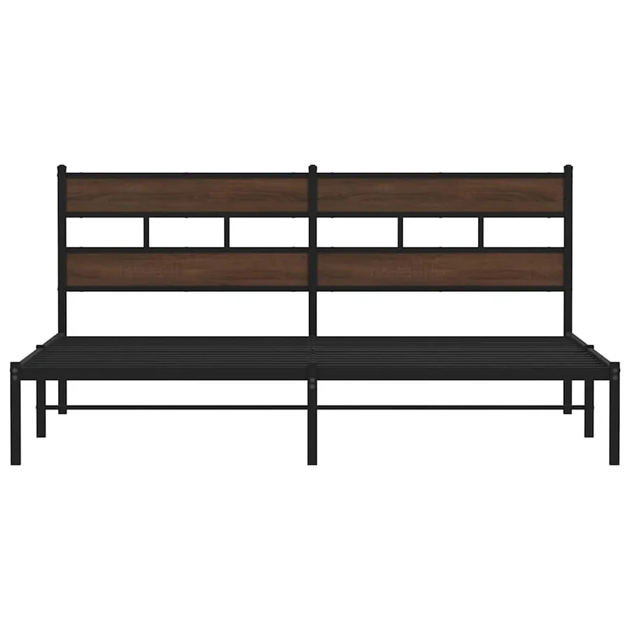 Cadre de lit sans matelas avec tête de lit 200x200 cm - 4