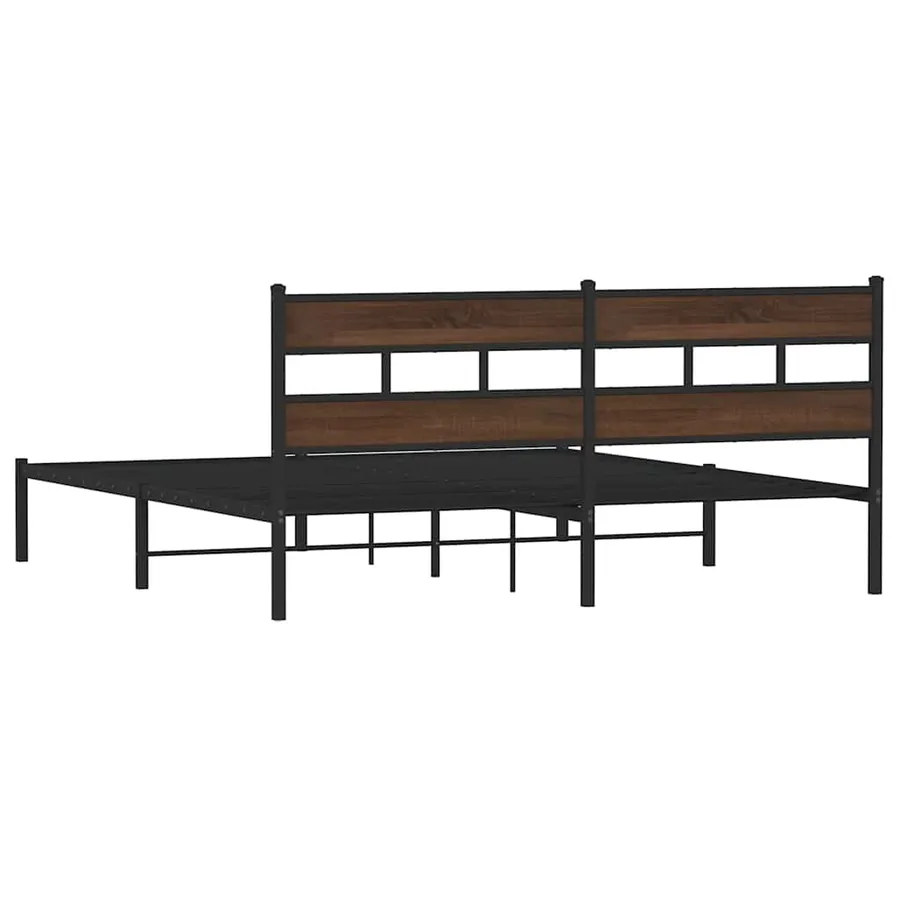 Cadre de lit sans matelas avec tête de lit 200x200 cm - 6