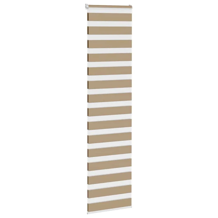 Store zèbre marron sable largeur du tissu 55,9 cm polyester - 3