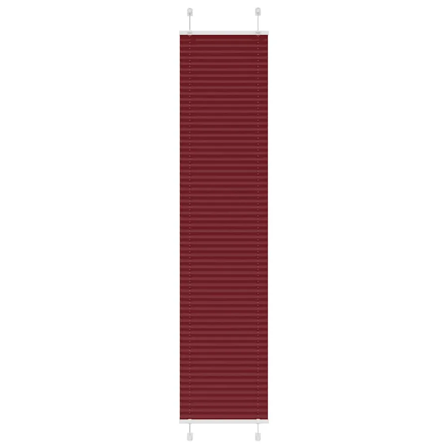 Store plissé rouge bordeaux 50x200 cm largeur du tissu 49,4 cm